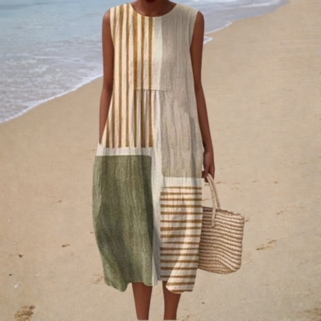 Robe d’Été Confortable Sans Manches