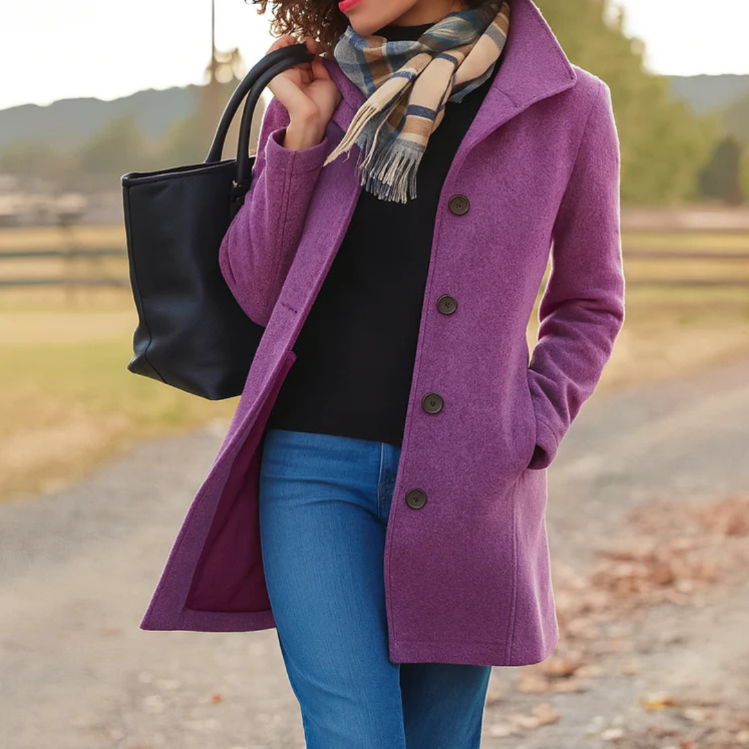 Rose | Manteau à bouton