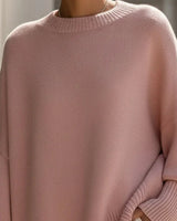 Pull Col Rond Loose Mi-Long
