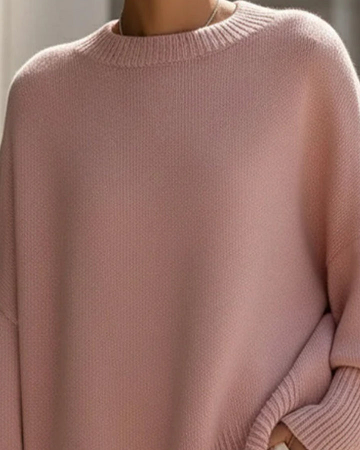 Pull Col Rond Loose Mi-Long