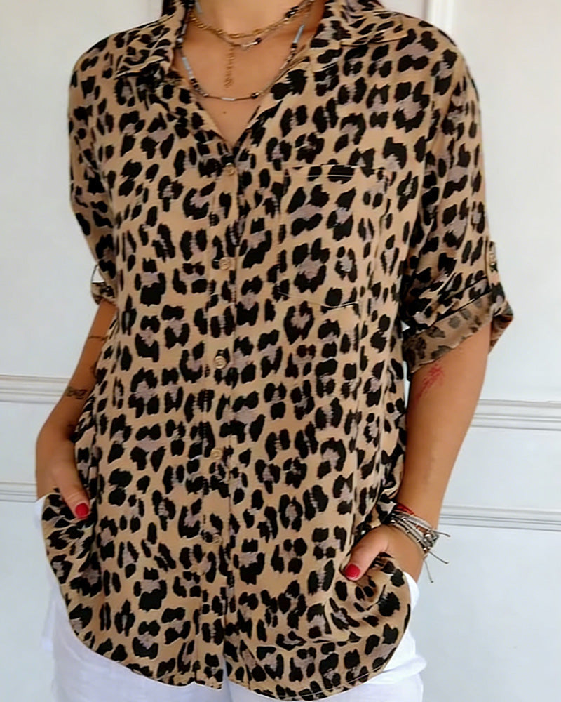 Blouses De Mode À Imprimé Léopard
