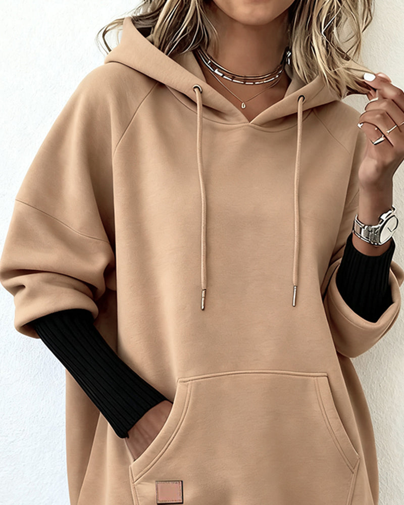 Sweat À Capuche Ample Et Décontracté