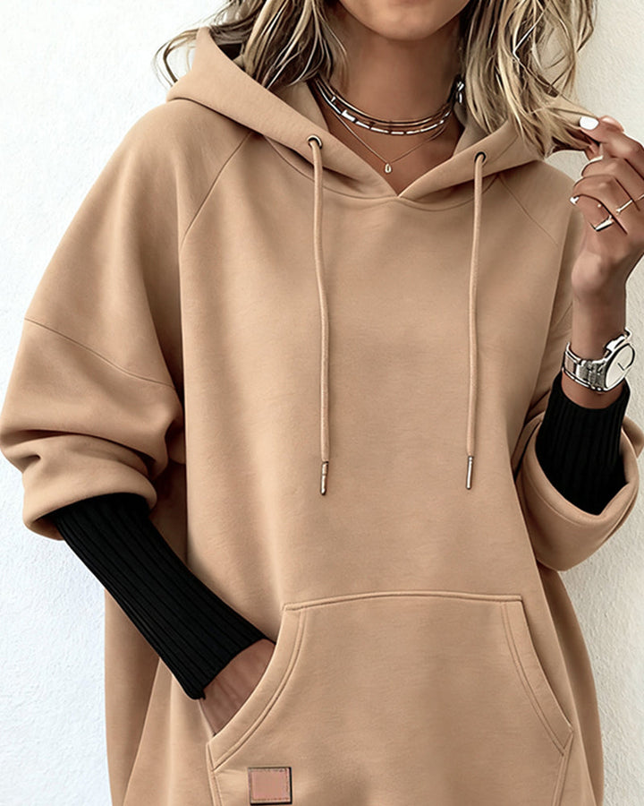 Sweat À Capuche Ample Et Décontracté