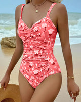 Maillot De Bain Une Pièce Débardeur Imprimé