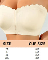 Soutien-Gorge Sans Couture Devant Attache Bandeau Sans Bretelles