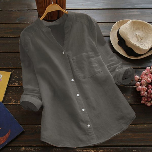 Aloyse | Chemise décontractée en lin et coton pour femme