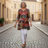 Alina - Blouse longue imprimée