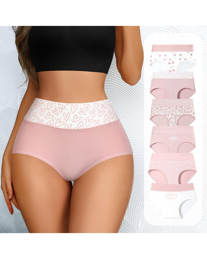 Culotte Femme Mignon Amour Imprimé Doux Respirant