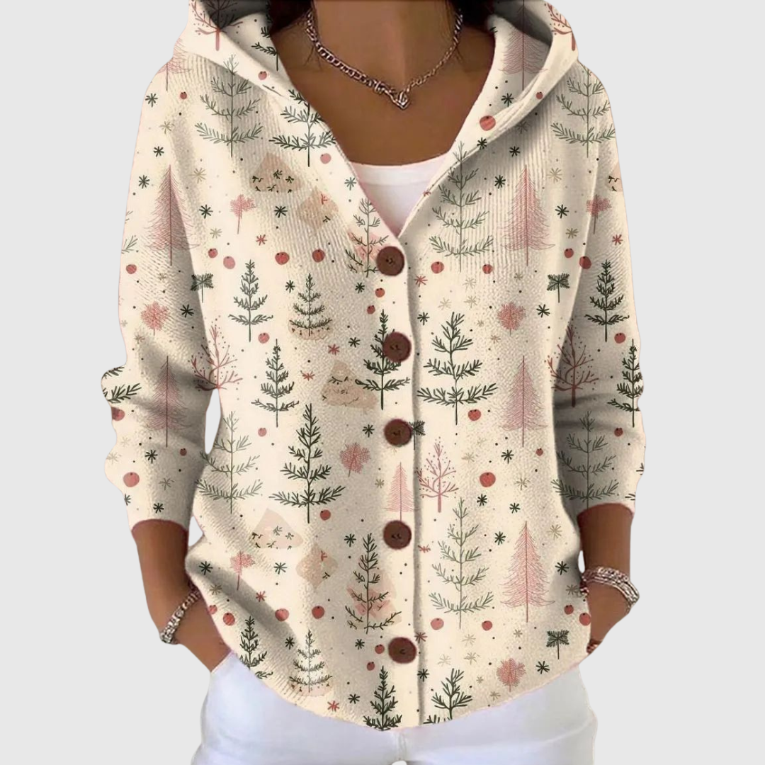 Luise | Cardigan en tricot confortable avec capuche