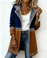 Manteau À Capuche Tendance À Manches Longues
