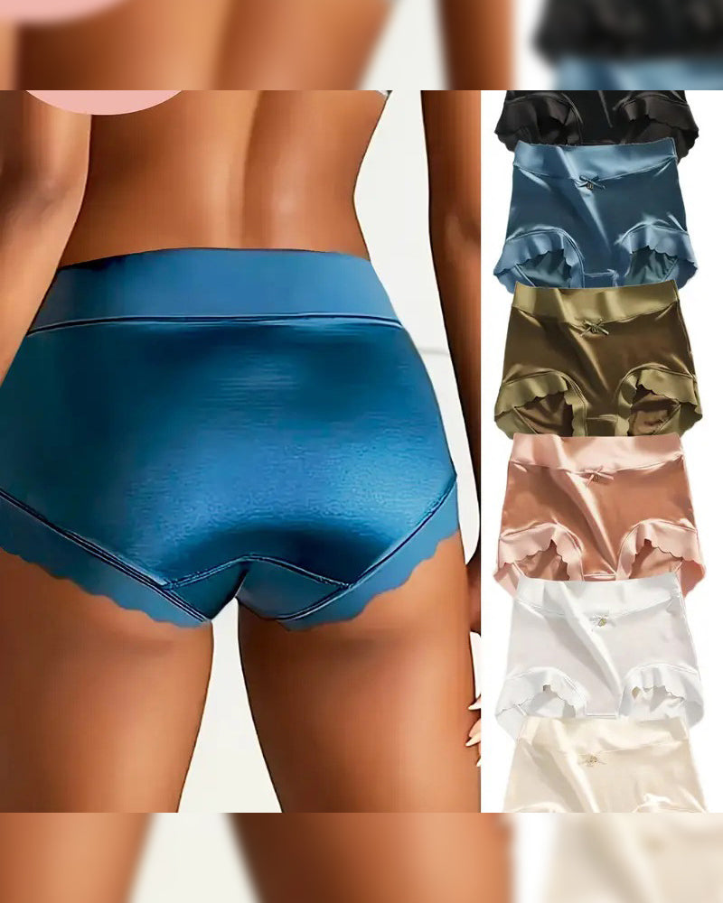Lingerie Motif Vague Soie Glacée