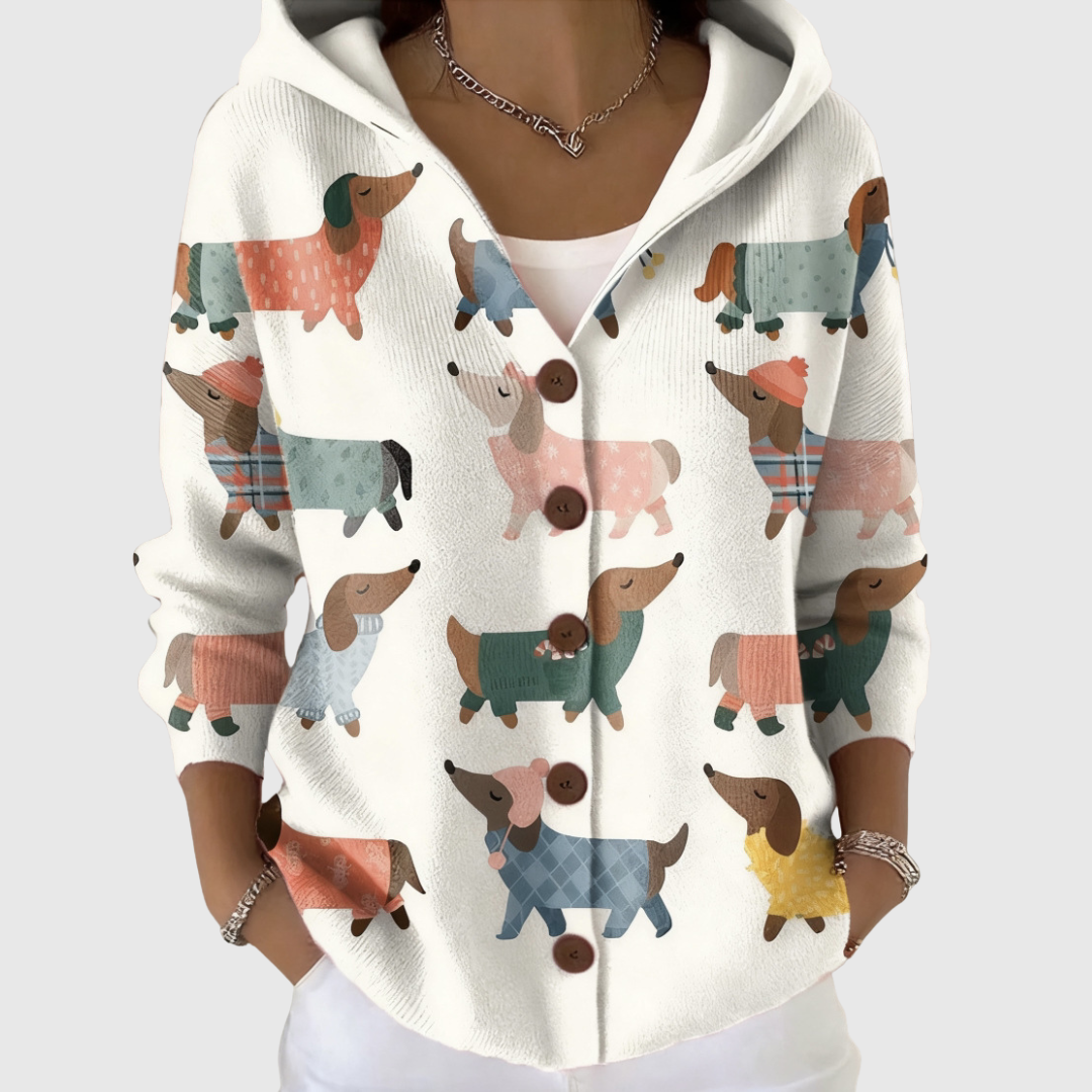 Lotte | Cardigan en tricot confortable à capuche
