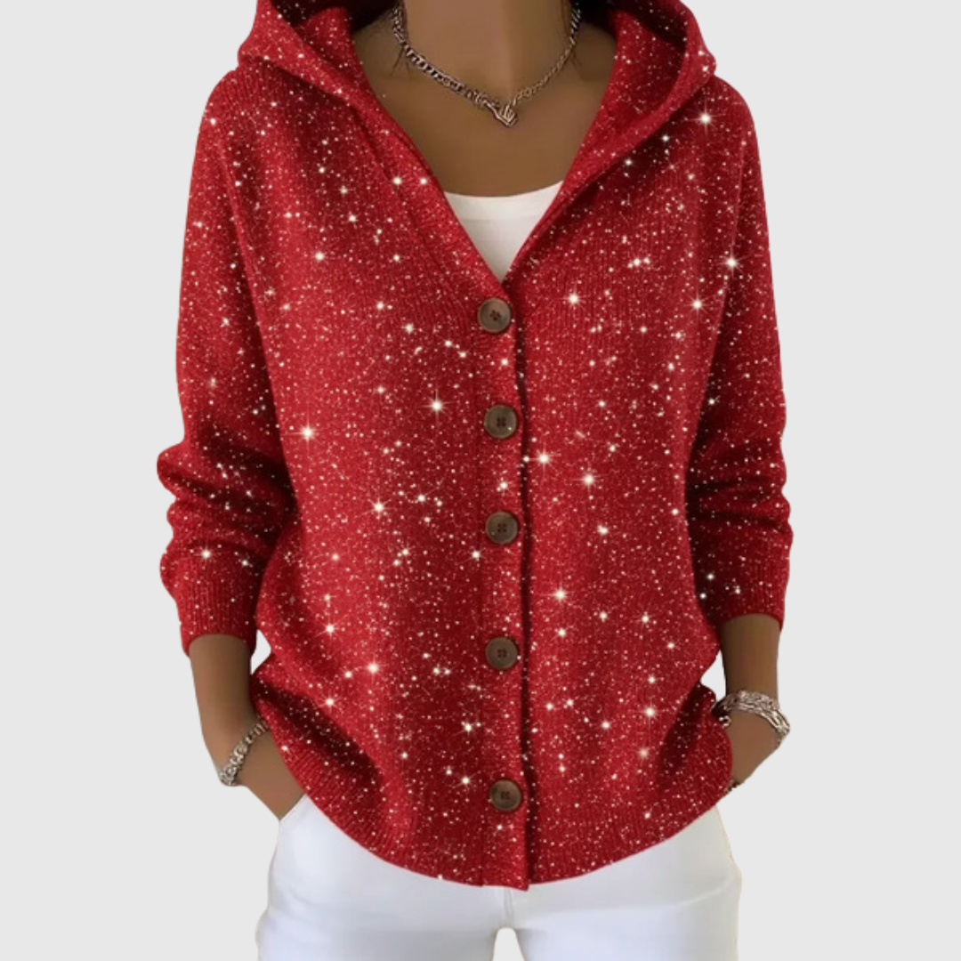 Marie | Cardigan en tricot confortable avec capuche