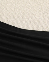 Bas De Maillot Plissé Uni Taille Haute