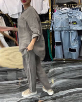 Costume Col Montant Poche Décontracté