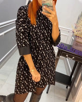 Robe papillon imprimée décontractée