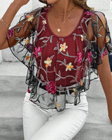 Blouse Brodée Maille Robust