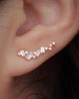 Boucles d'oreilles simples et brillantes à motifs géométriques
