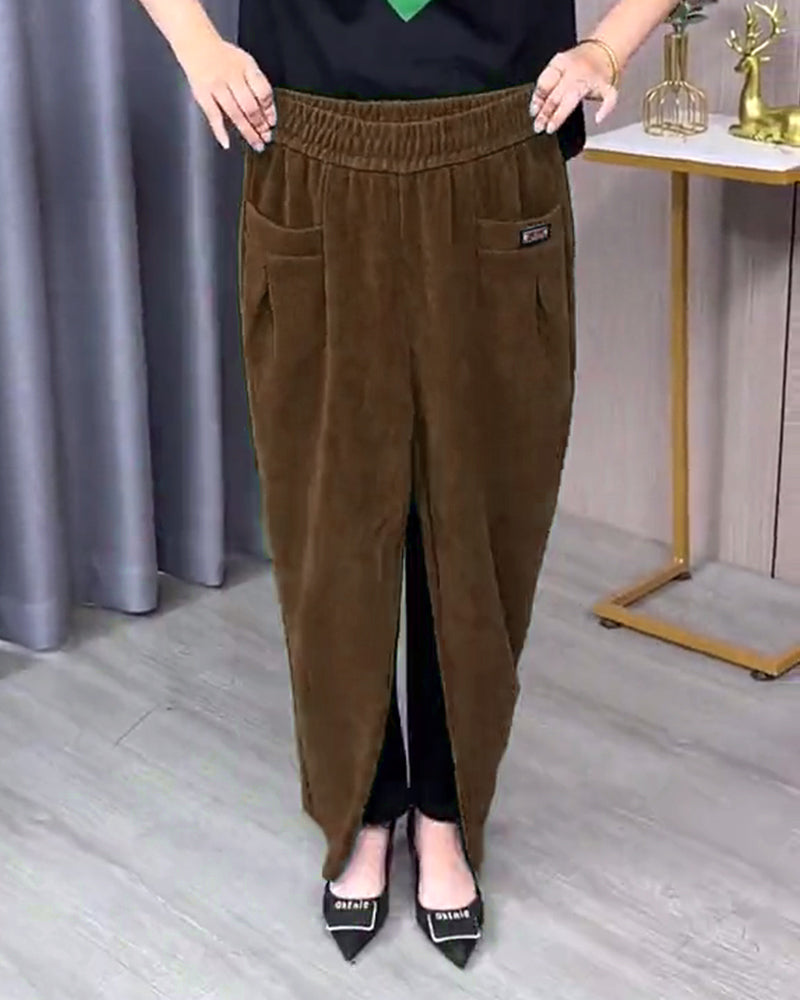 Pantalons Skinny Extensibles Unis