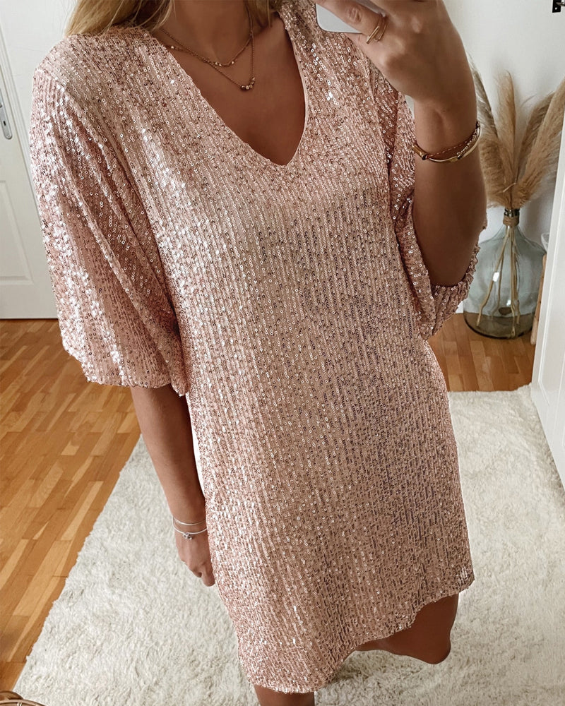 Robe de fête à col