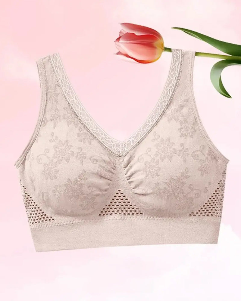 Soutien-Gorge Gainant En Coton Pur Confortable Et Sans Boutons