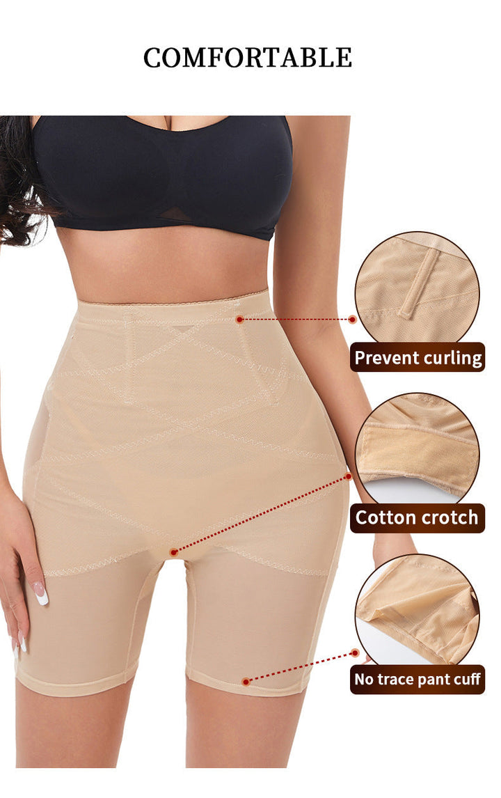 Pantalon Sculptant Avec Empiècements En Mesh Croisés