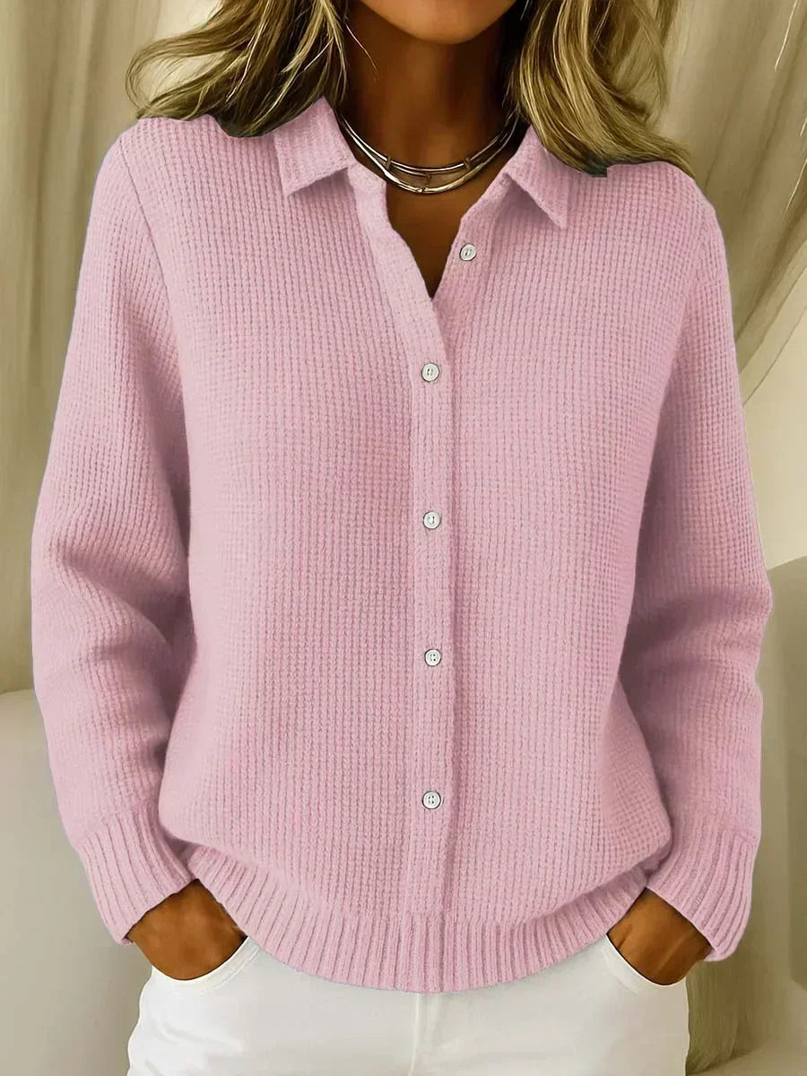 Héloïse - Cardigan en maille à trame marquée