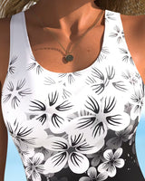 One-Piece Mode Imprimé Fleuri