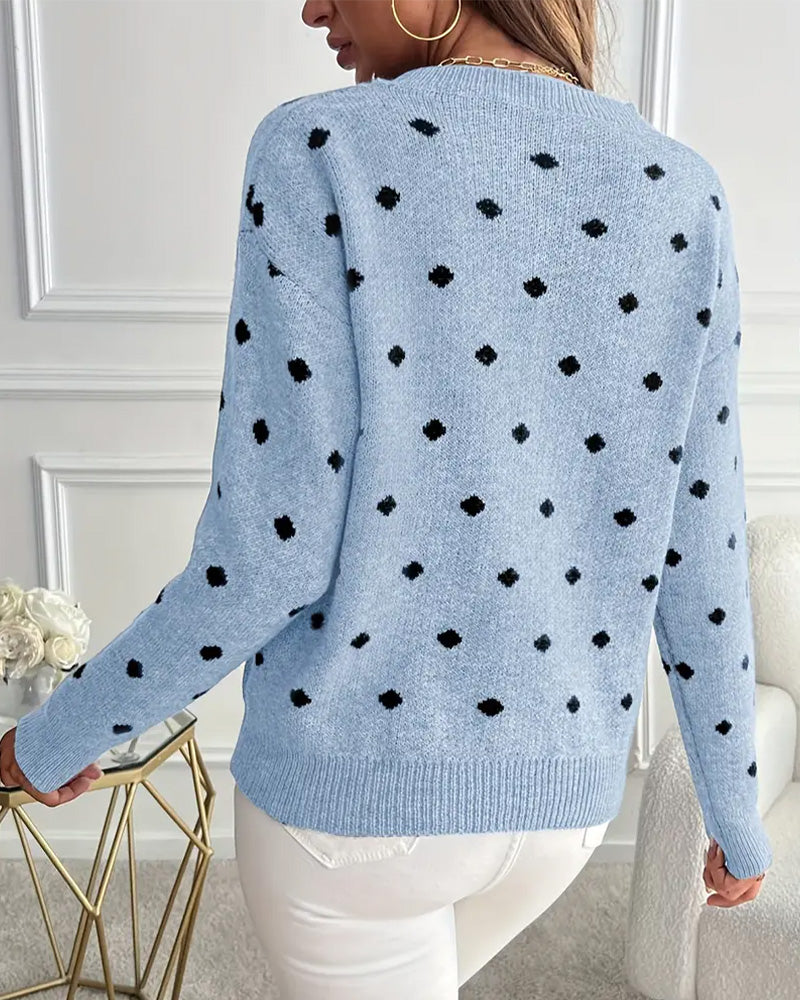Pull Col Rond Manches Longues