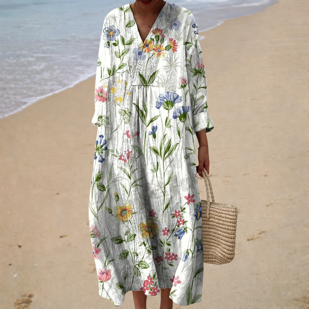 Robe d’Été Imprimée Flatteuse