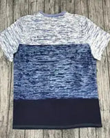 T-shirt Col Rond Manches Courtes Couleur Contrastée
