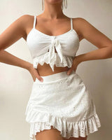 Ensemble bikini trois pièces avec robe
