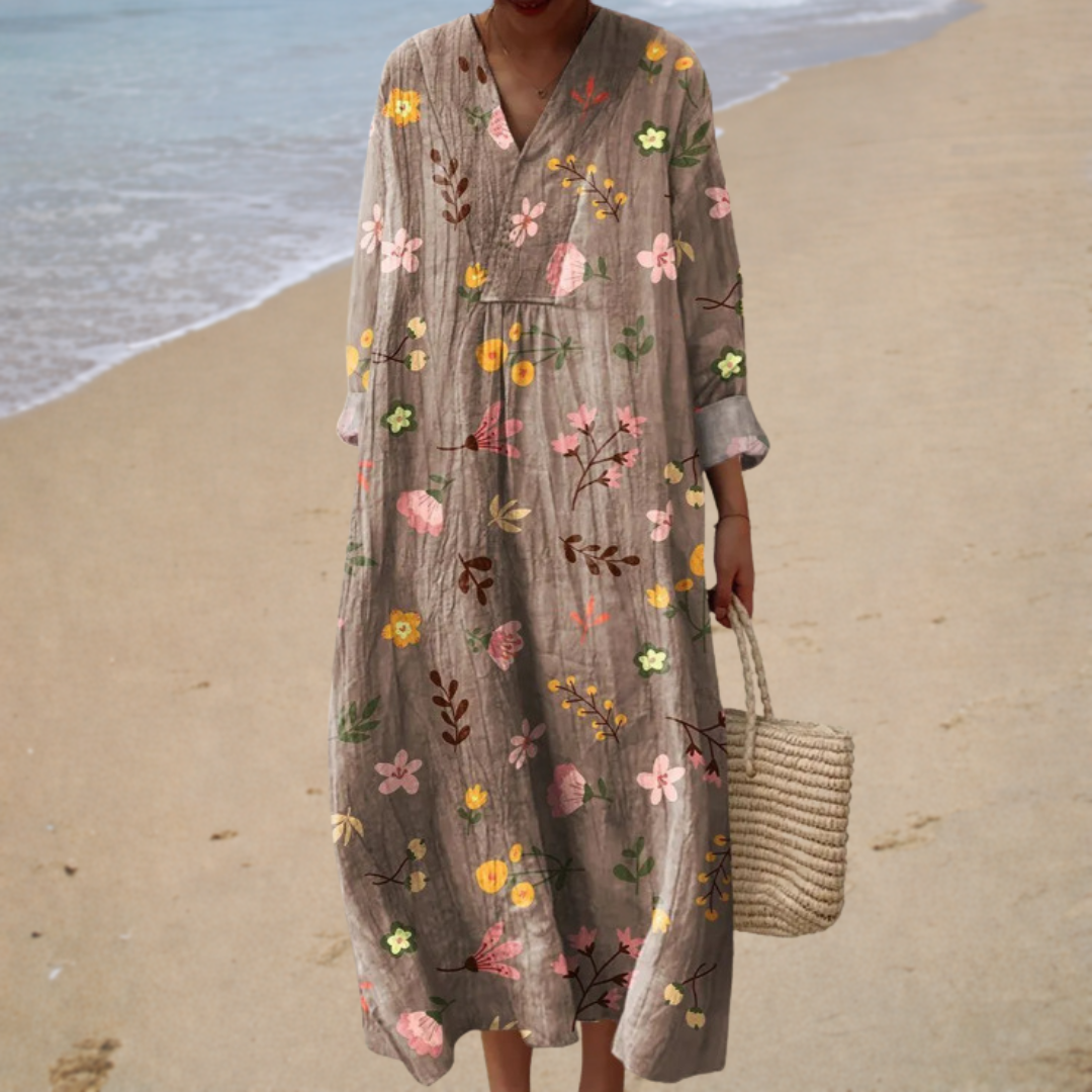 Robe d’Été Imprimée Flatteuse