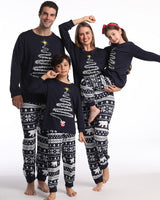 Pyjama familial de Noël à imprimé sapin de Noël