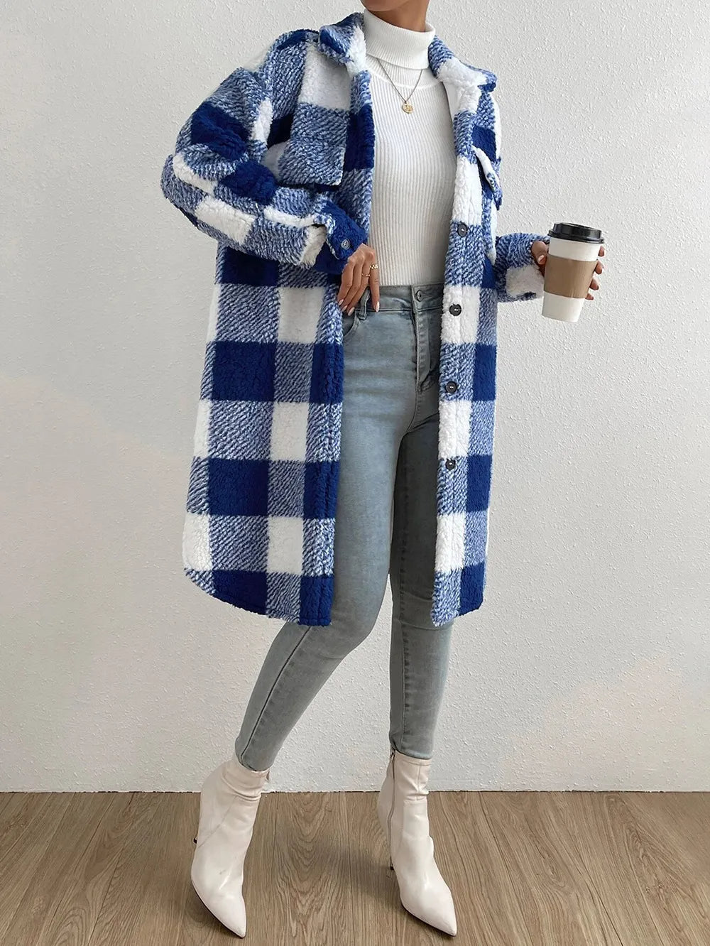 Tianna | Manteau en peluche oversize avec doublure chaude pour femme