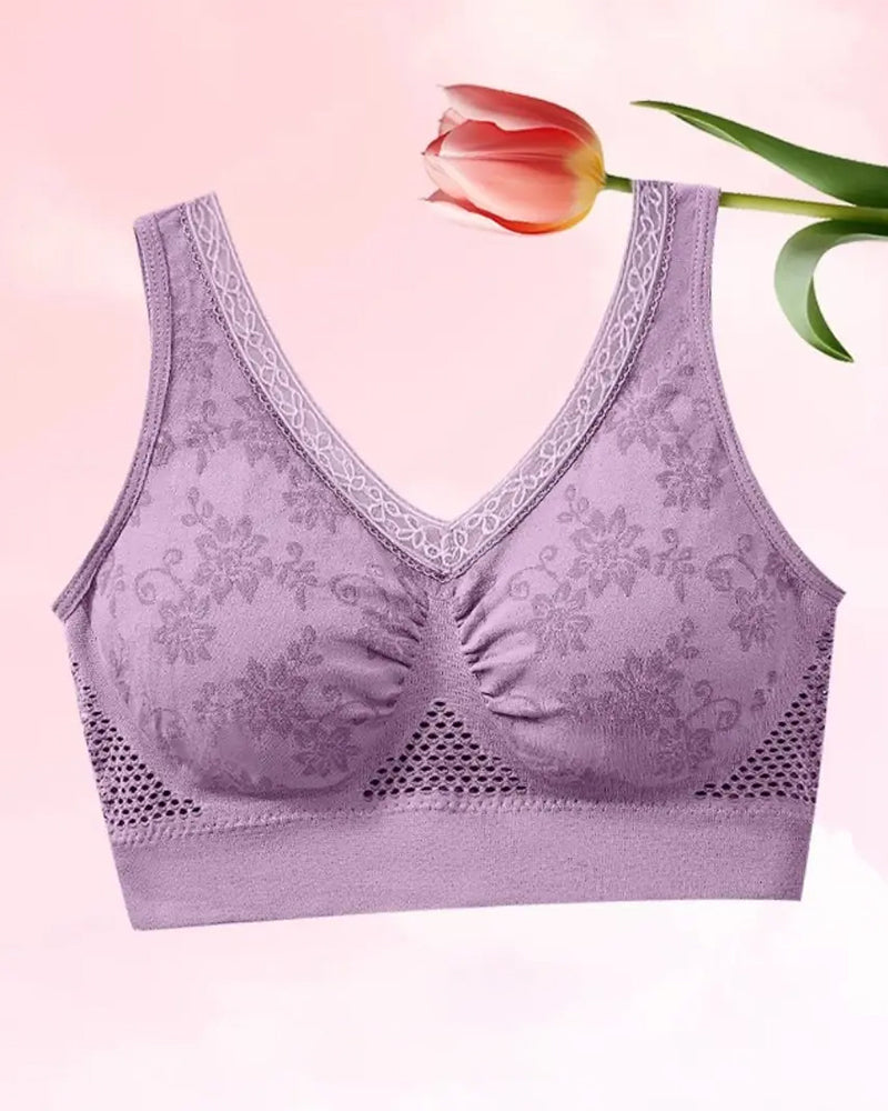 Soutien-Gorge Gainant En Coton Pur Confortable Et Sans Boutons
