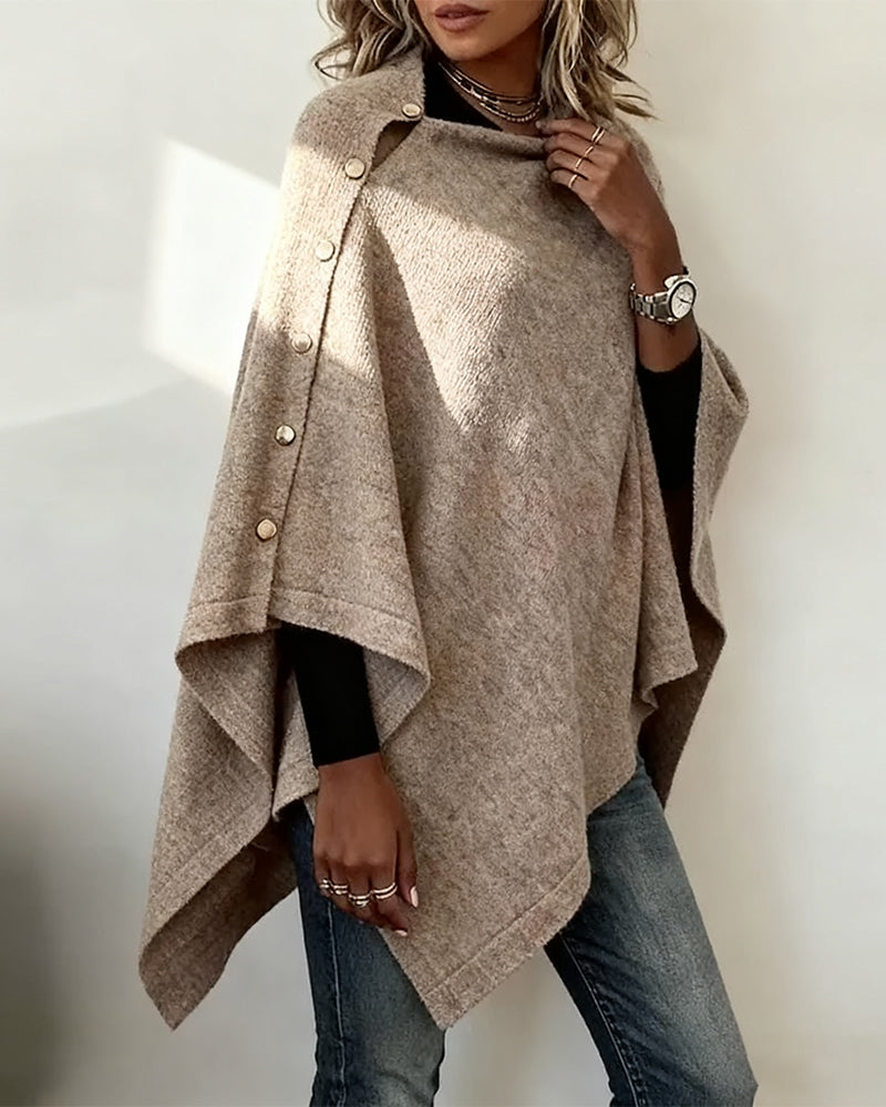 Pull Avec Style Cape, Allure Moderne Et Coupe Asymétrique