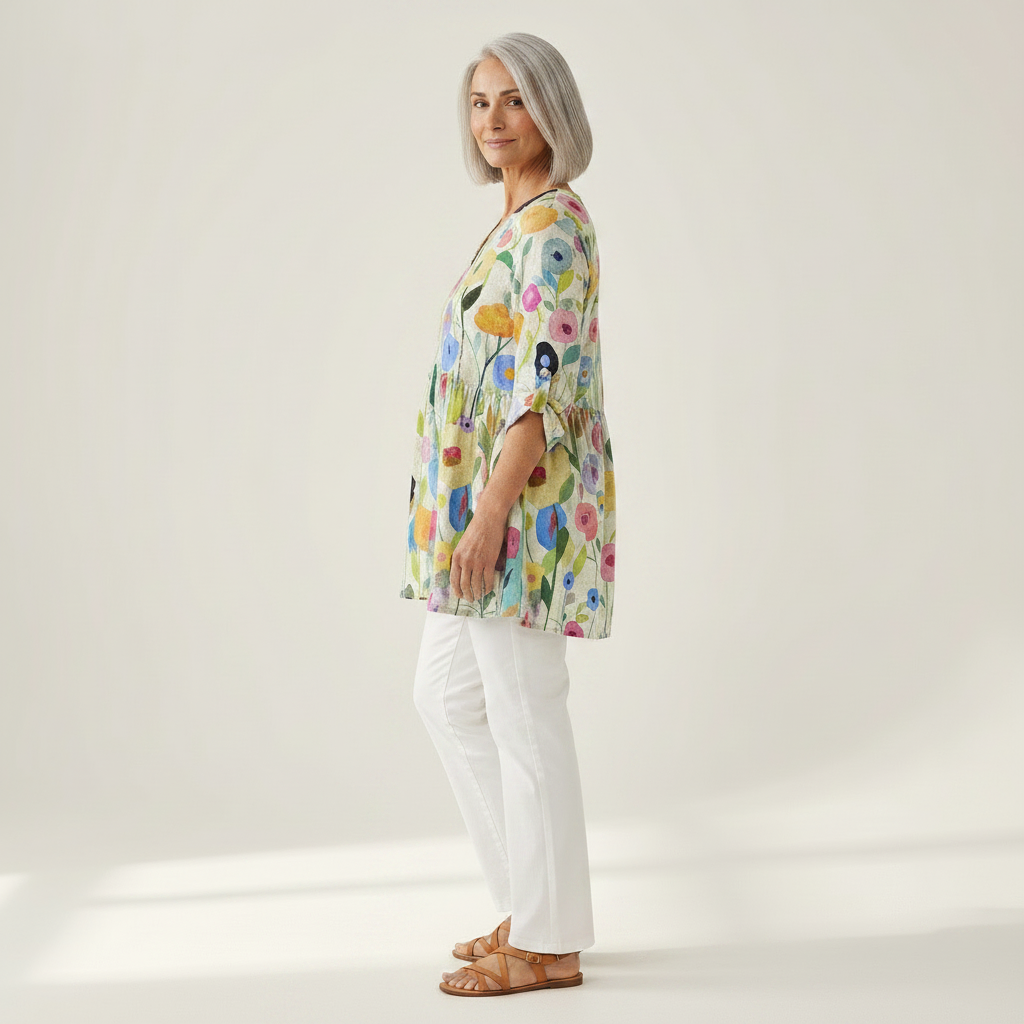 Remi - Blouse longue imprimée