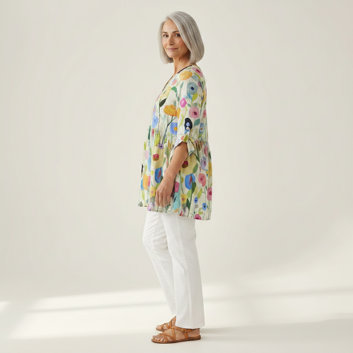 Remi - Blouse longue imprimée