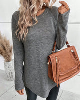 Pull Avec Manches Raglan Et Design De Nœud Latéral