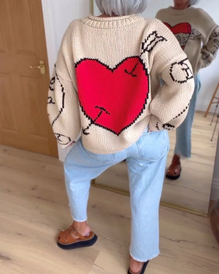 Pull décontracté à motif d&
