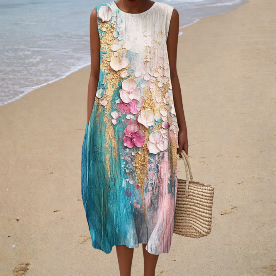 Robe d’Été Confortable Sans Manches