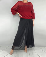 Blouse Maillage Éclaté Loose
