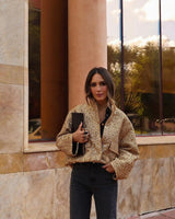 Lisette | Veste bomber femme or pour l'automne