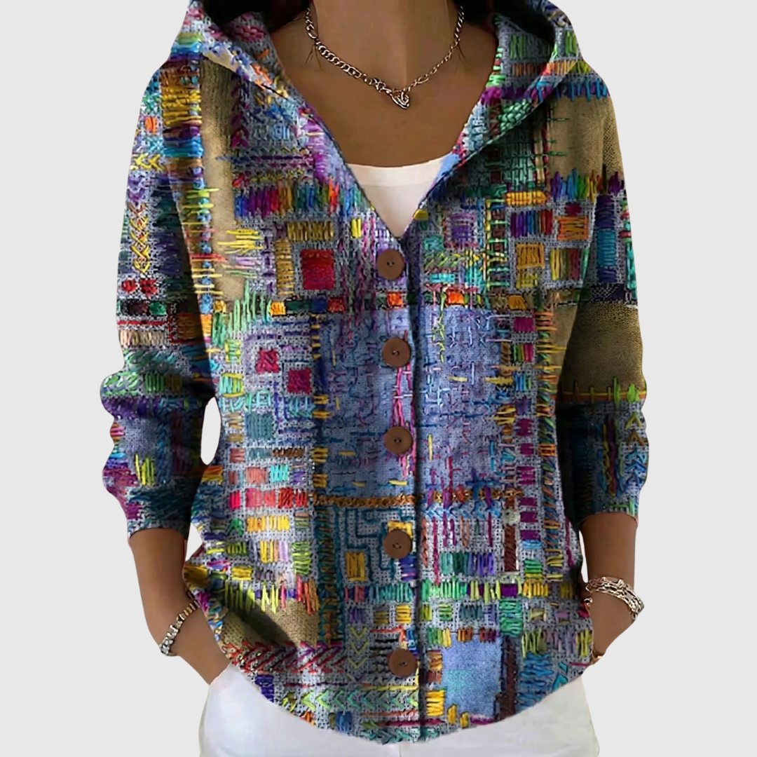 Charlotte | Cardigan en tricot confortable avec capuche