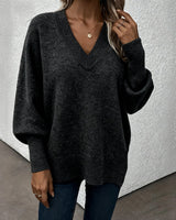 Pull Manche Lanterne Encolure En V
