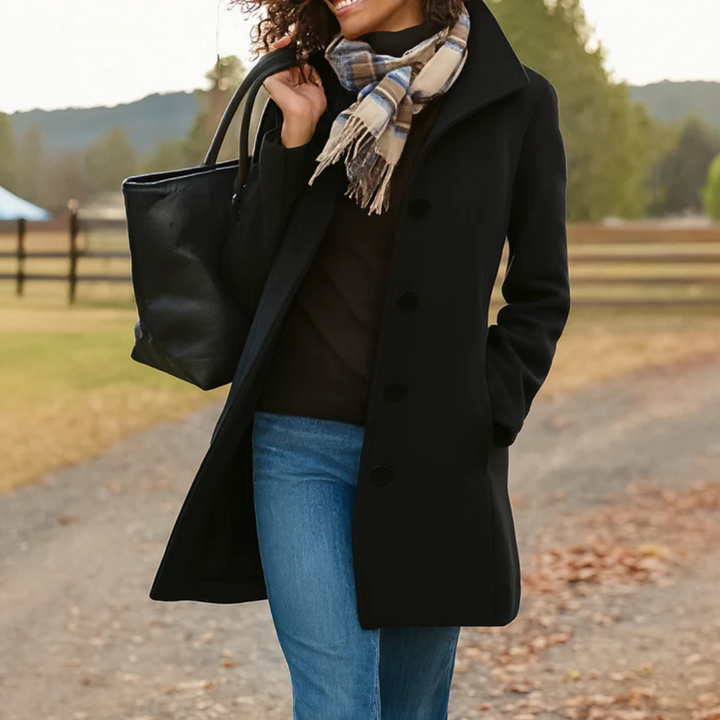 Rose | Manteau à bouton