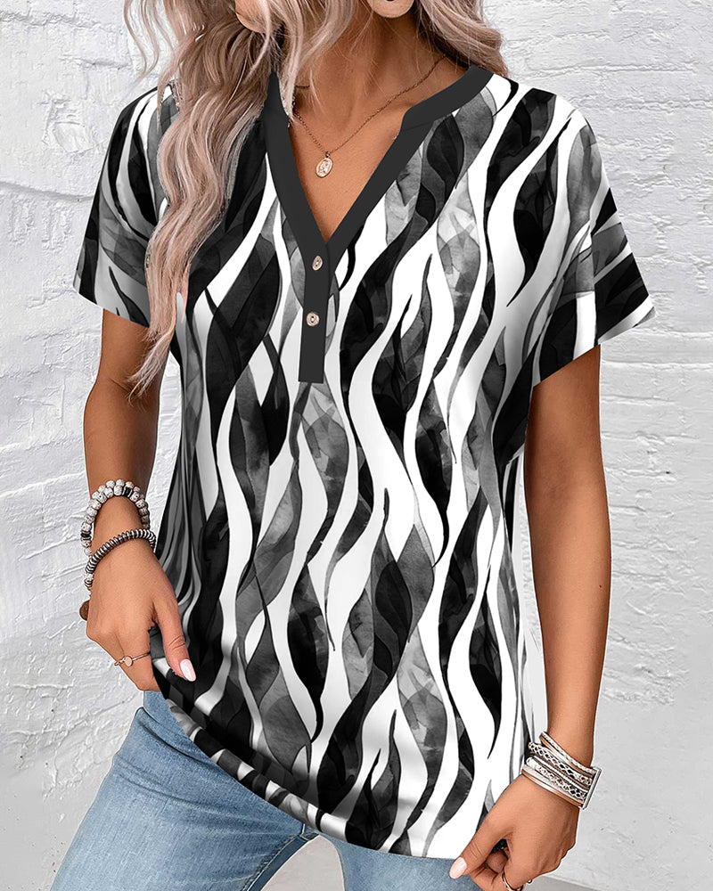 T-Shirt Décontracté Imprimé