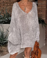 Pull Col V Loose Slouchy
