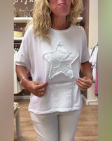 T-shirt décontracté ample à col rond